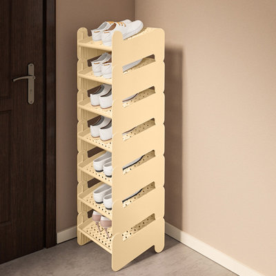 Multilayer Stackable Foldable Shoe Rack Shoe Storage Rack Shoe Rack Layered Shoe Rack Non Perforated Storage Rack Breathable Plastic Material
