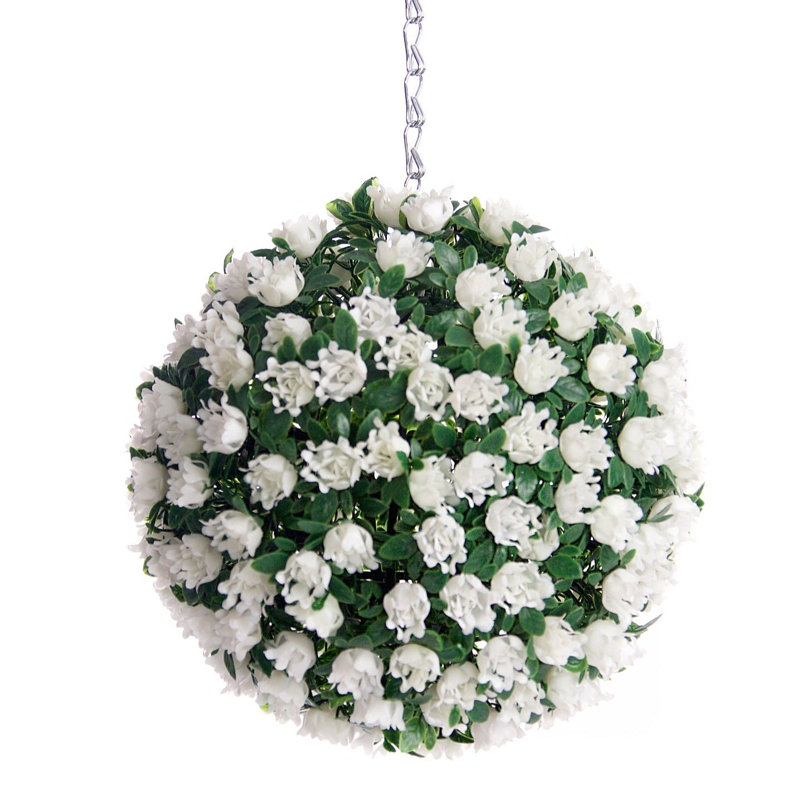 Faux Plant, 23cm H x 23cm W x 23cm D, White