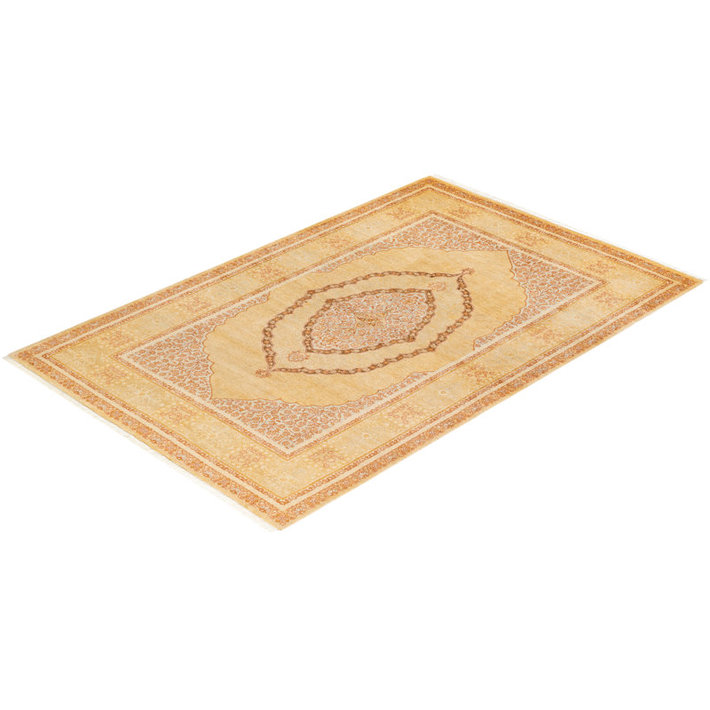 Classic One-of-a-Kind 4' 1" X 6' 4" Hand Knotted Area Rug