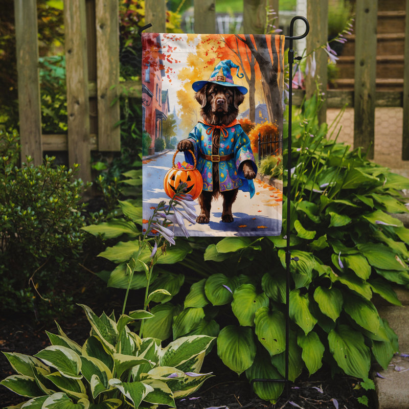 Drapeau du jardin Mastiff, Chocolat Terre-Neuve