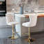 ? Ensemble de 2 tabourets de bar en velours Golden Swirl