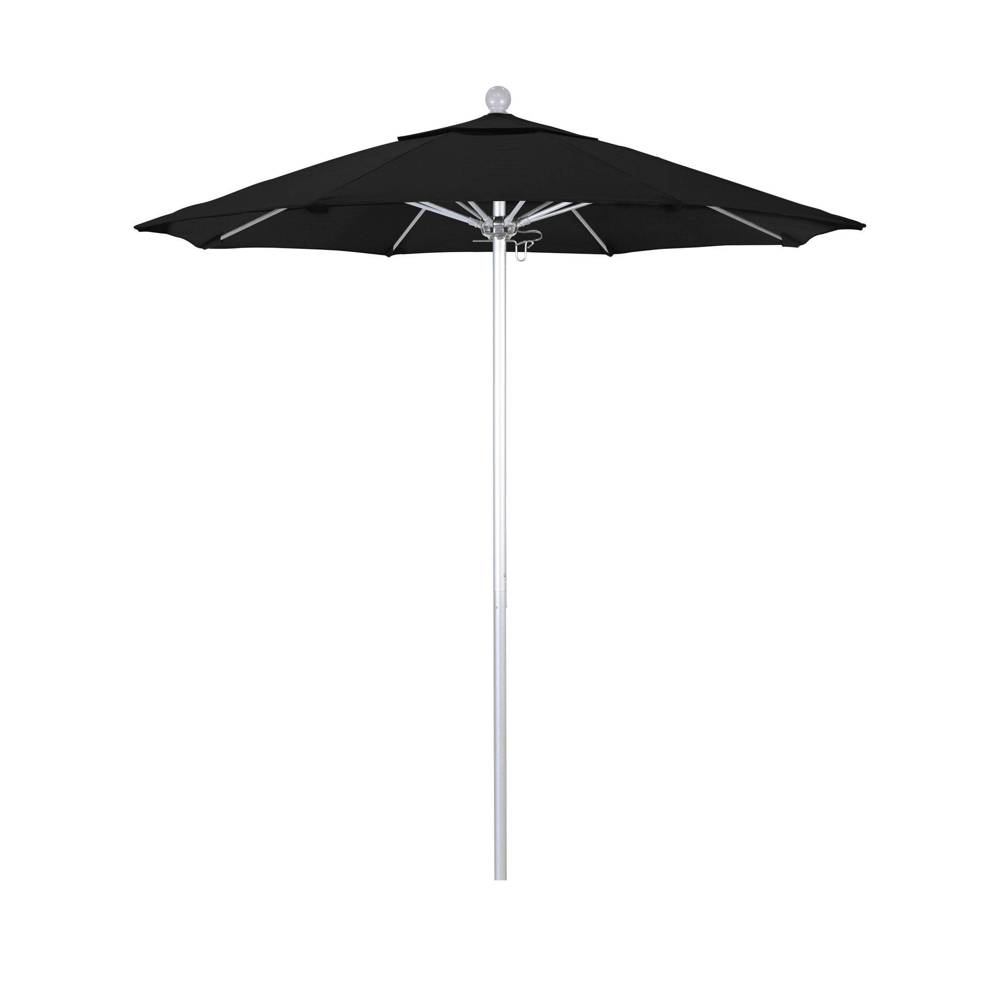 Hibo 90'' Sunbrella® Outdoor Umbrella, Canvas Black Sunbrella® Canvas