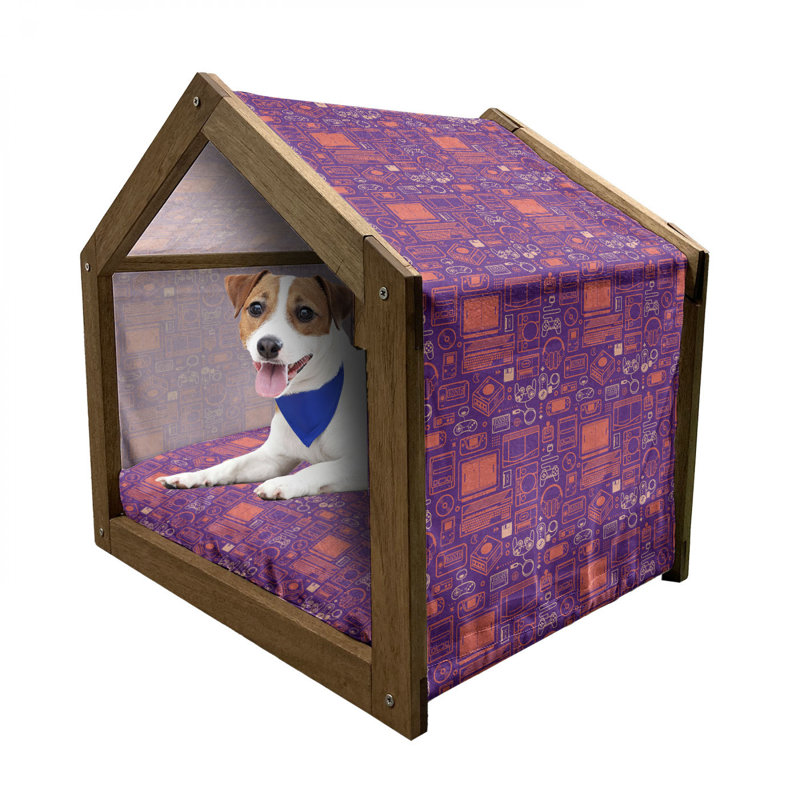 Niche pour chien en bois, H 22,44 po x l 23,62 po x P 17,72 po