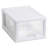 Sterilite 6Qt Stacking Storage Drawer, Plastic Home Organizer Bin, Clear, 6 Pack