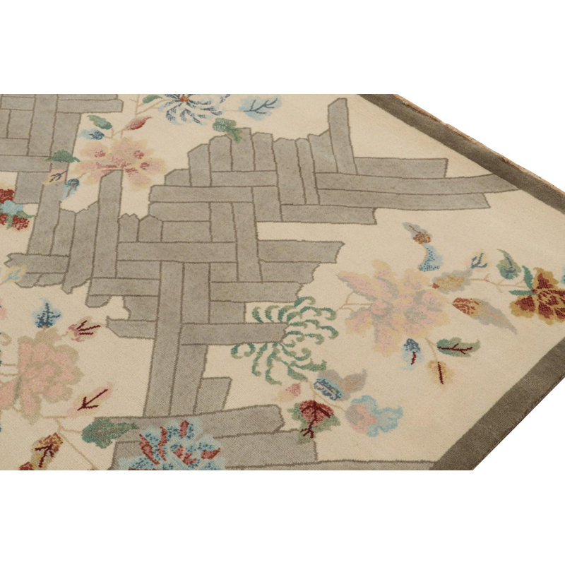 Handmade Wool Area Rug, Rectangle 7'8" x 10'3"