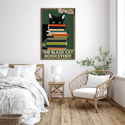 The Black Cat Bookstore - 1 Piece Rectangle Graphi " The Black Cat Bookstore "