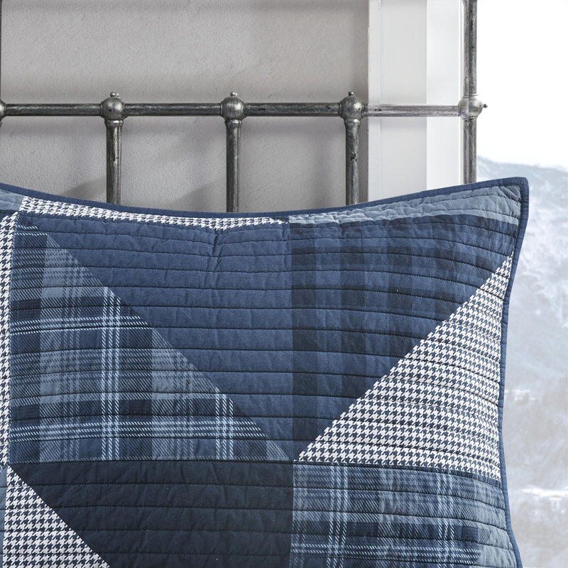 Woolrich Olsen Oversized Cotton Quilt Set, Blue, King/Cal King