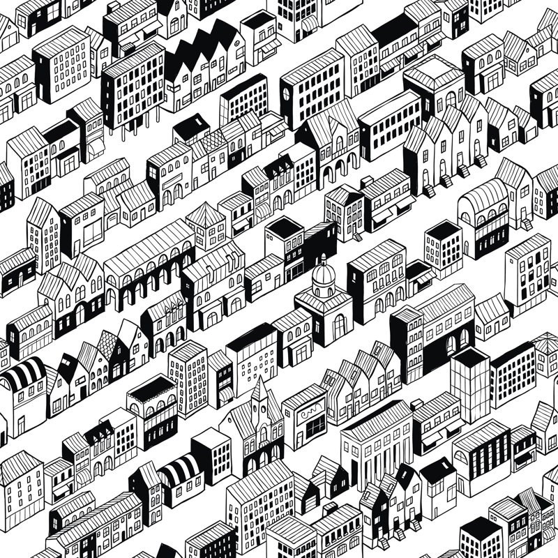 Row Row par Ivook - impression sur toile tendue, L 12 po x H 12 po
