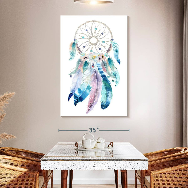 Capteur de rêves pastel Kerner, H 51 po x l 34 po