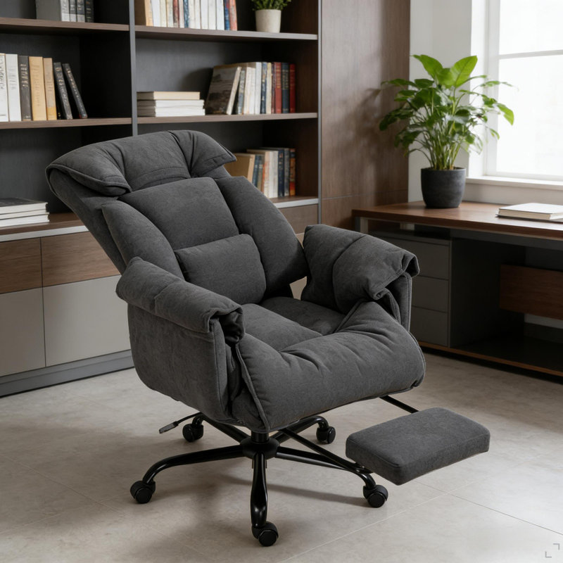 Chaise de bureau inclinable, chaise de bureau à haut dossier