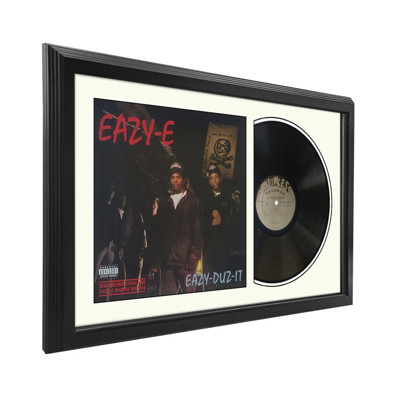 Disque Eazy-E "Eazy-Duz-It" avec passe-partout blanc, Blanc