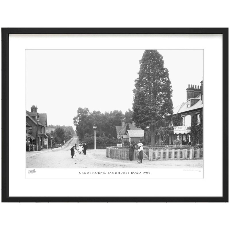 Crowthorne, Sandhurst Road 1906 - Single Picture Frame Print, 60cm H X 80cm W x 2cm D