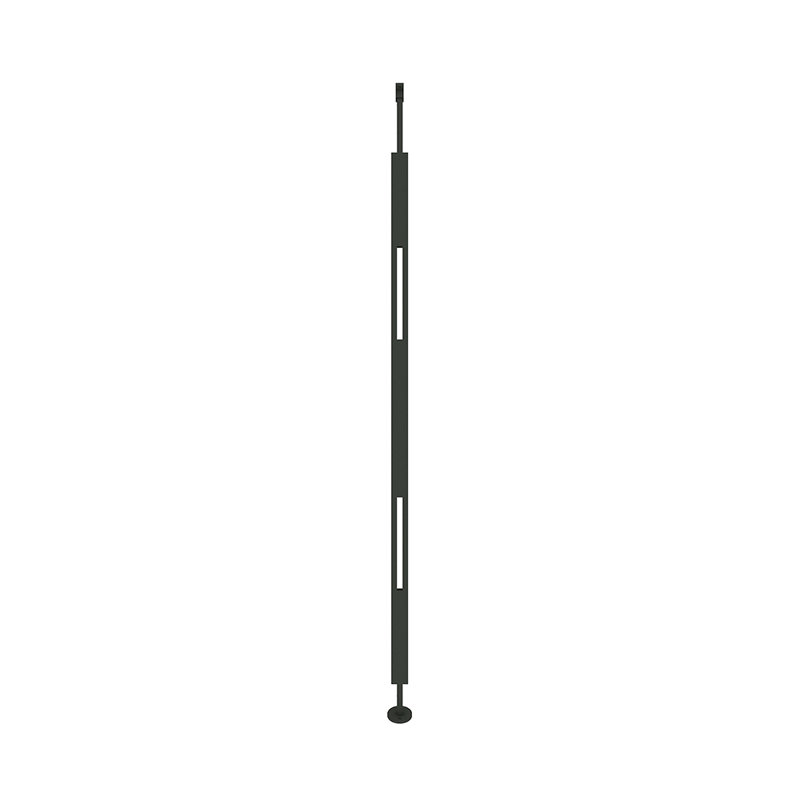 Iron Baluster Square Black (12-Pack), 39.75" H x 0.5" W x 0.5" D