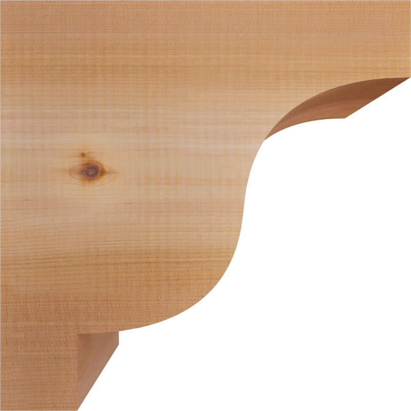 Newport Corbel, H 12 po x l 5,5 po x P 12 po, Cèdre rouge, Lisse