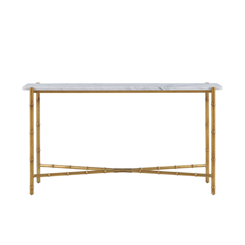 Kesden 60'' Marble Top Console Table