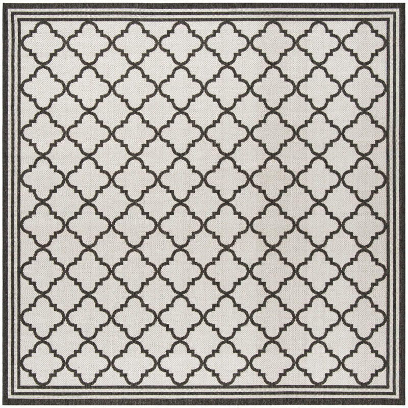 Adler Performance Geometric Indoor/Outdoor Area Rug, Square 8'