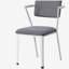 Chaise de bureau rembourrée à dossier ouvert