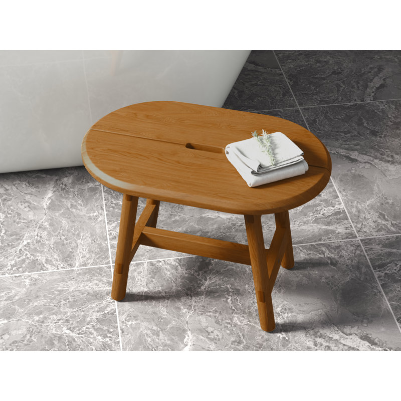 Anoki Solid Wood Accent Stool