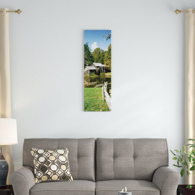" Watermill Near A Pond, Mabry Mill, Blue Ridge Parkway, Floyd County, Virginia, USA II " by Panoramic Images