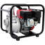 Pompe à eau alimentée par un moteur à gaz, entrée et sortie de 3 po, débit: 264 gallons par minute, moteur de 7 ch, 212 CC, certifié EPA, connecteur 3 po NPT, avec sortie de tuyau plat de 25 pi