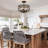 Modern 4-Light Dimmable Industrial Drum Semi Flush Mount Farmhouse Round Ceiling Fixture for Kitchen Island Living Room Hallway-234621169