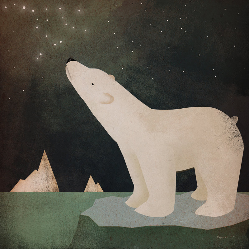 Constellations ours polaire, H 36 po x l 36 po