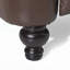 Fauteuil inclinable manuel en similicuir avec porte-gobelets et dossier réglable, pieds en bois massif