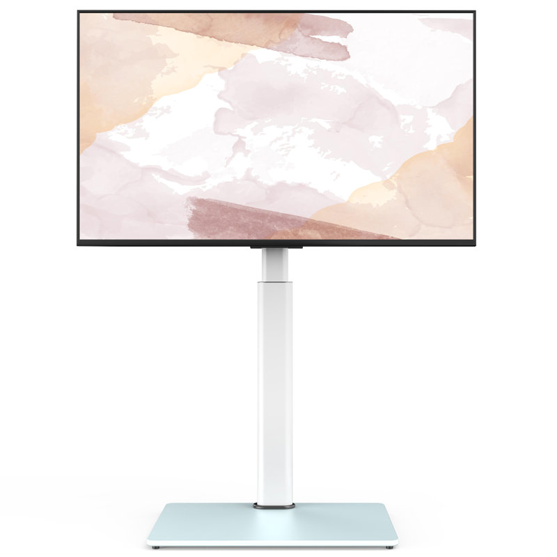Meuble télé de coin Allejah, Blanc, H 53,1 po x l 21,7 po x P 15 po