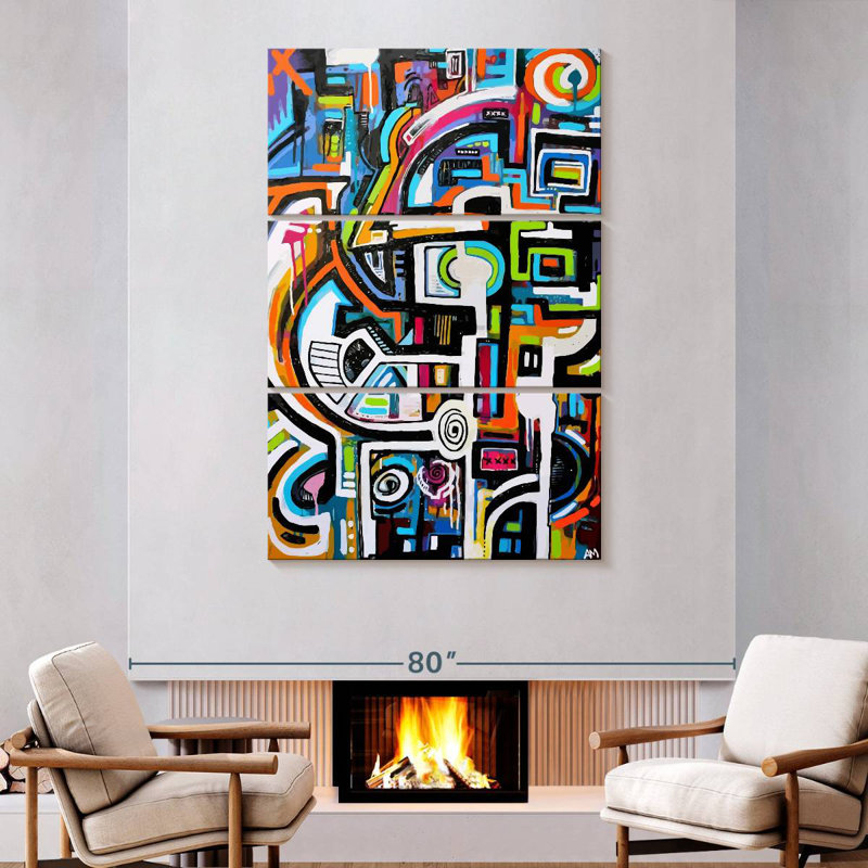 Avery Light And Dark Work, 74" H x 48" W