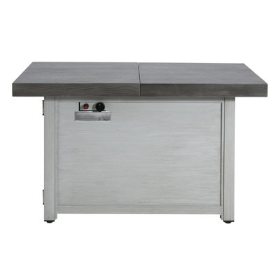 Extendable Rectangular Aluminum Alloy Fire Pit Table With 50,000 BTU Output For Outdoor Comfort And Space Flexibility