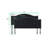 Nailhead Trim Adjustable Upholstered Headboard in Linen Fabric, Metal Legs-517242462-521090838