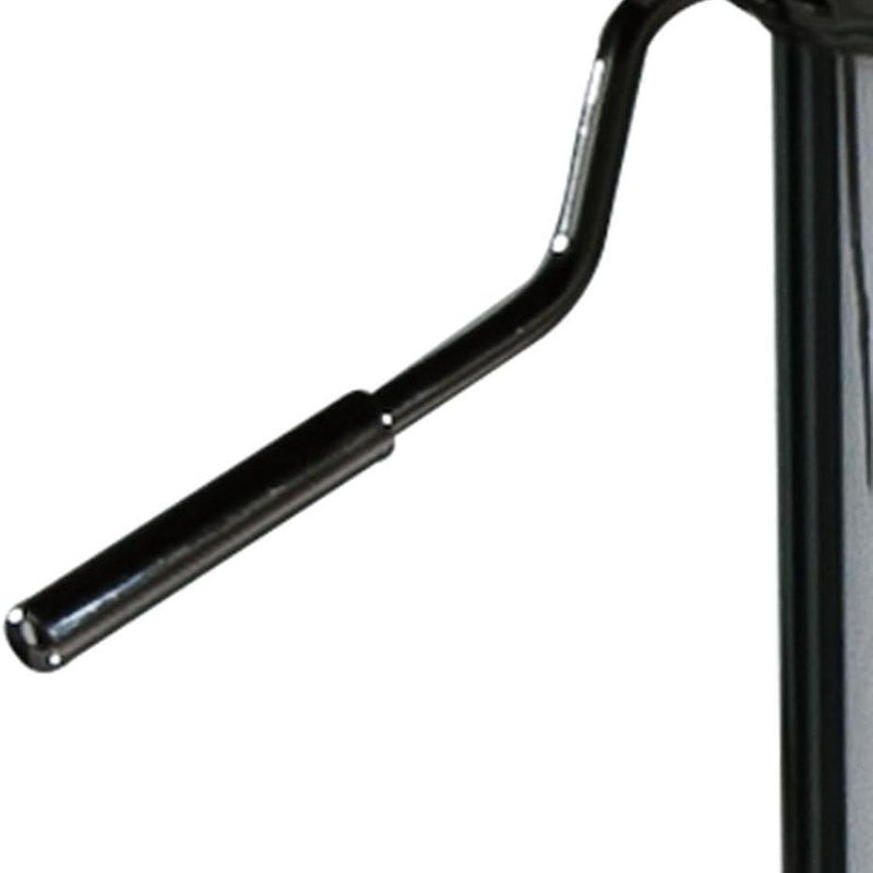 Tabouret de bar rotatif à hauteur réglable avec siège et dossier courbés Modern, Noir