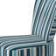 Nautical Blue Stripes Coastal Pattern I - Upholstered Modern & Contemporary Accent Side Chair