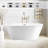 Iris 59" x 29.5" Freestanding Soaking Acrylic Bathtub-83841427