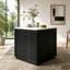 Îlot de cuisine avec table de salle à manger extensible et rangement double-face-1843027037