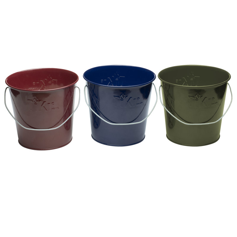 17 Ounce Citronella Wax Candle Metal Bucket, Navy Blue/Army Green/Burgundy