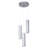 3 - Light Dimmable LED Cylinder Chandelier