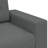 vidaXL Loveseat Sofa Dark Grey Polyester Fabric, Plywood, Steel, Plastic-48329283