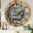 Wall Clock 24" Round Oversized for Living Room decor with Real Moving Gears Canada Collection-101929734
