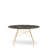 Glossy Round Metal Base Dining Table-67034253-67034254-96432944