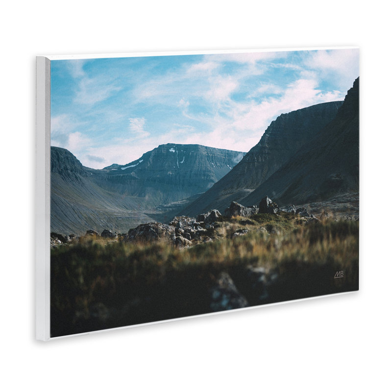 Art mural de paysage de randonnée en Islande par Max Blakesberg Studios, H 10 po x l 15 po