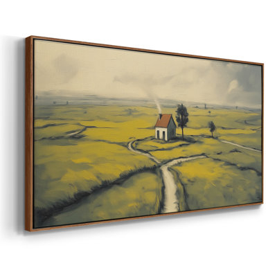 Série paysage - CXLIX - Toile tendue avec châssis encadré - Prêt à être accroché