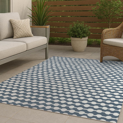 Tapis d'extérieur antidérapant à pois