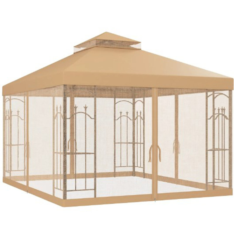 Abri de jardin à double toit avec abri de jardin et abri de jardin