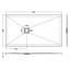 1200 x 800 mm Standard Shower Tray-70767114-70767117