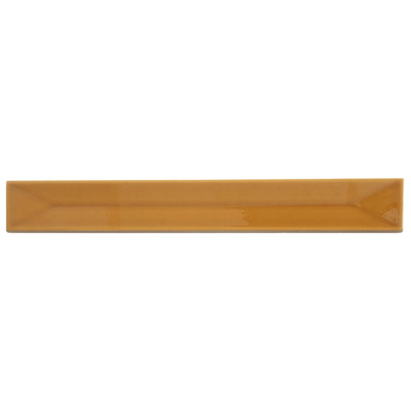 Horizonte 2 X 16 In. Glossy Ceramic Deco Subway Wall Tile (10.76 Sq Ft/Case) - 50 Pack, Honey