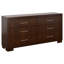 Ensemble de chambre à coucher grand lit 5 pièces Chandara Cappuccino-99302399-99302402