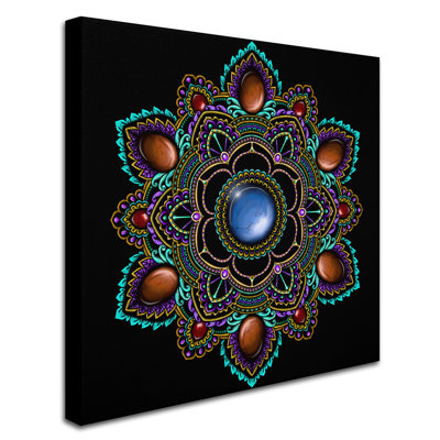 «Gemstone Mandala» par Barnong, impression sur toile tendue