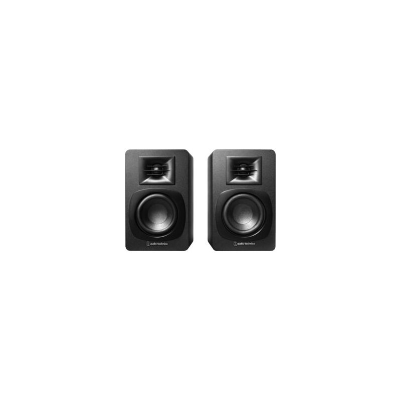 Audio Technica AT-SP3X Bookshelf Speakers Powered Wireless Bluetooth (Black)