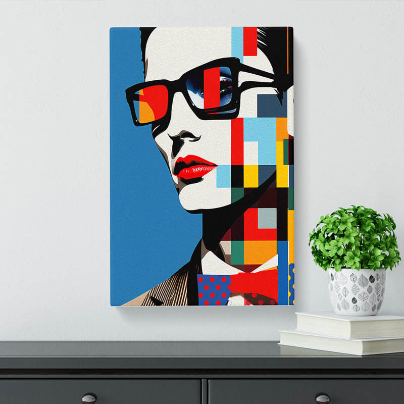 Man Pop Art - No Frame Print, 76cm H x 50cm W x 3cm D